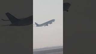 Saudia Airbus A330300 takeoff from Dammam King Fahd Airport [upl. by Ylicic993]