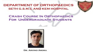 CRASH COURSE OF ORTHOPEDICS FOR FINAL YEAR MBBS STUDENTS PART7 [upl. by Jordan]