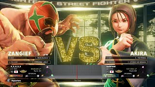 SFV Champion Edition🔥 ASASE Zangief Vs isaSFVAE Akira 🔥 Online Matchs 11242022 [upl. by Fields480]