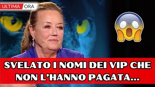 Annamaria Bernardini De Pace Choc Svelato i nomi dei vip che non lhanno pagata [upl. by Zelde]