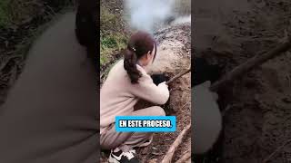 este es el proceso de hacer carbón en un pueblo [upl. by Judy]