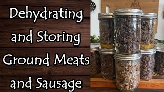 How I Dehydrate and Store Ground Meats [upl. by Oiluj]