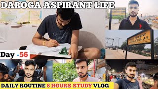 Day56 BPSCDaroga Aspirants LIFE 📚। woke up at 558AM full day study vlog । 8 hours study vlog [upl. by Harshman]