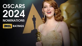 OSCARS 2024  Main categories by number of nominations in ascending order oscars2024 [upl. by Eilloh470]