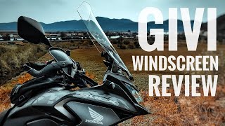 HONDA CB500X GIVI windscreen review D1171ST [upl. by Cone]