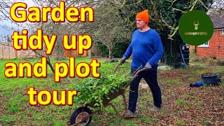 Gamekeepers Cottage Diaries  Episode 15  Garden tidy up and plot tour  February 2024 【4K】 [upl. by Etnemelc]