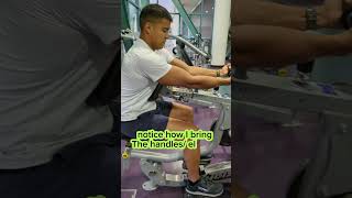 Underhand ROWS on seated hoist machine gymmachines plates latissimusdorsi backworkout [upl. by Jaime]