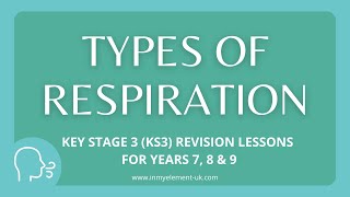 What is respiration aerobic vs anaerobic role of oxygen  Biology Revision Years 7 8 amp 9 [upl. by Lovich]