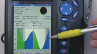 Tide Chart on Navman Tracker Chartplotter [upl. by Lipfert351]