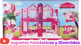 brittany doll house unboxing  Casa De muñecas Brittany [upl. by Arata]