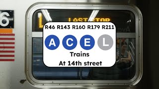 🅐🅒🅔🅛 trains at 14th street [upl. by Pallas]