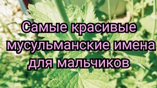 😍САМЫЕ КРАСИВЫЕ МУСУЛЬМАНСКИЕ ИМЕНА ДЛЯ МАЛЬЧИКОВ 🌱 [upl. by Trutko936]