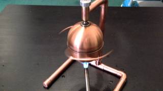 Home built Aeolipile Hero steam engine running [upl. by Ellehcan]