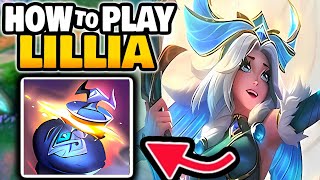 How to play Lillia Jungle and HARD CARRY  1411 [upl. by Leavelle748]