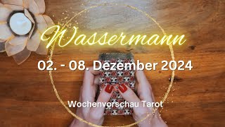 WASSERMANN ♒️ quotJACKPOT AM ENDE STEHT DAS GROßEGLÜCKquot 02  08 Dezember 2024 Tarot [upl. by Yrellam813]