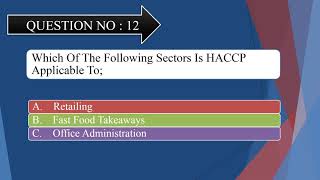 HACCP Training Question amp Answer [upl. by Atilrahc]