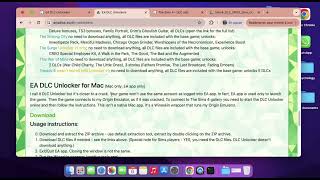 HOW TO GET DLC FOR SIMS 4 FOR FREE  MACBOOK EA APP ANADIUS APP [upl. by Blumenfeld23]