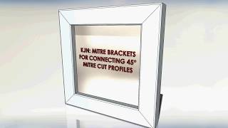 KJN MITRE BRACKET FIXING FOR ANGLED ALUMINIUM PROFILE [upl. by Saville382]