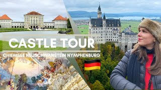 Castle Tour Germany  Neuschwanstein Nymphenburg Chiemsee [upl. by Carilyn217]