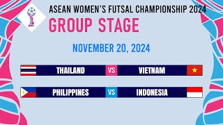 Group stage Matchday 5 Results  ASEAN Womens Futsal Championship 2024 [upl. by Anahpets985]