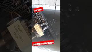 AC Evaporator leak testing shorts car youtubeshorts [upl. by Oisangi]