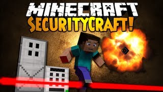 Minecraft Mod Showcase SECURITYCRAFT  Lasers and Mines [upl. by Carolee]