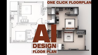 Ai Design Floor Plan  One Click Floor plan  How to Render Architectural Floor plan [upl. by Biddie]