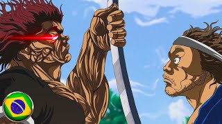 ðŸ‡§ðŸ‡· Yujiro Tentando Tirar a Espada Do Musashi KKKKKKKKKKKKK Baki Hanma [upl. by Annirok699]