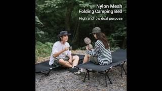 FOLDING CAMPING BED NATUREHIKE NH22JU028 VELBED MILITER ALAS TIDUR OUTDOOR CAMPING HIKING GLAMPING [upl. by Nulubez]