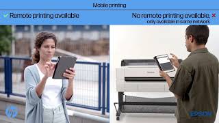 HP DesignJet T850 vs Epson SureColor T5405 Printer DesignJet Large Format Technical Printers HP [upl. by Aztin70]