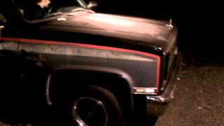 1986 Chevy C10 Cold start after 64 days 58F [upl. by Ymeon478]