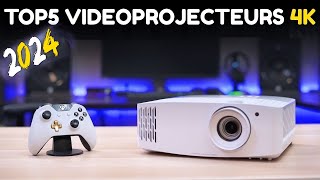 TOP 5  Meilleur vidéoprojecteur 4K 2024 pas cher courte focale et plus encore [upl. by Harvie]