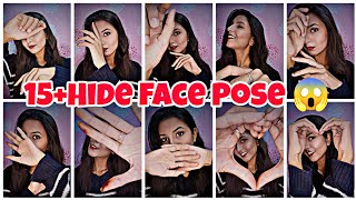 15😱 Hide Face Pose for girls 😍 sanpchat selfie poses ideas 💡 at home 📸Dp and profile picture pose [upl. by Hayyim]