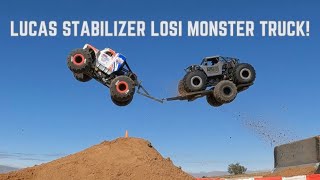 Lucas Stabilizer Losi Monster Truck Crazy Stunts [upl. by Atnes]