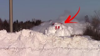 Train vs Snow  Train Hits Snow Compilation [upl. by Romulus]