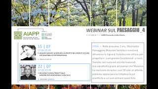 Progettare i giardini di Massimo Semola  AIAPP PVdA [upl. by Madelina852]