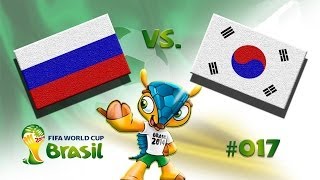 FIFA Fußball Weltmeisterschaft 2014 017  Russland  Südkorea [upl. by Doreg]