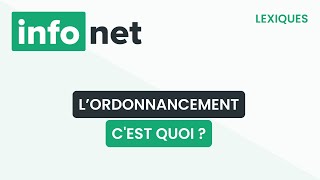 L’ordonnancement définition aide lexique tuto explication [upl. by Reisman474]