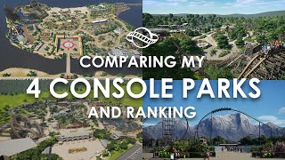 Comparing my 4 console parks  and ranking   Planet Coaster [upl. by Idoc]