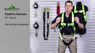 Donning a Harness  How to properly put on a safety harness before working at heights [upl. by Hobbs]