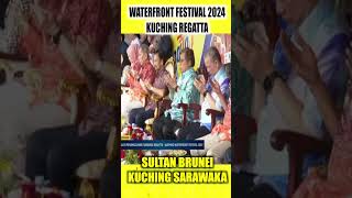 alhamdulilah sultan brunei berkenan berangkat ke majlis waterfront regatta kuching 2024 [upl. by Judson]