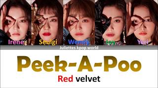 Red velvetPeekABoo Japanese ver color coded kanromeng lyrics [upl. by Emory]