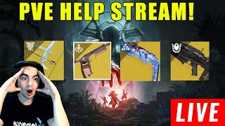 LIVE  DESTINY 2 HELP STREAM CONDITIONAL FINALITY BURIED BLOODLINE WISHENDER  MORE [upl. by Neemsay]