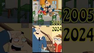 American dad 2005 vs 2024 familyguy funny comedy americandadcartoonusaintro2005stevesmith [upl. by Kraul215]