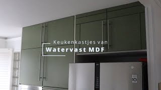 Keukendeurtjes en ladefronten vervangen voor watervast MDF [upl. by Nairrod61]