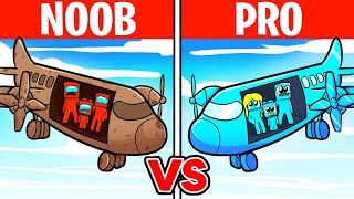 Batalla de Construcción de AVIONES de NOOB vs PRO [upl. by Novello]