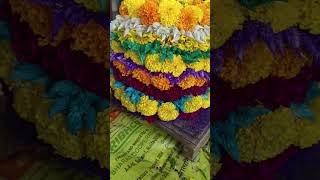 Ma Inti Bathukamma festival flowers shorts [upl. by Eatnom20]