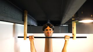 Man with The Longest Neck in The World Breaks PullUp World Record [upl. by Marienthal129]