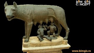 Lupa Capitolina  Capitoline Wolf  3D model [upl. by Leunamesoj]