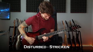 Disturbed  Stricken Guitar Cover  Solo  One Take [upl. by Froemming]